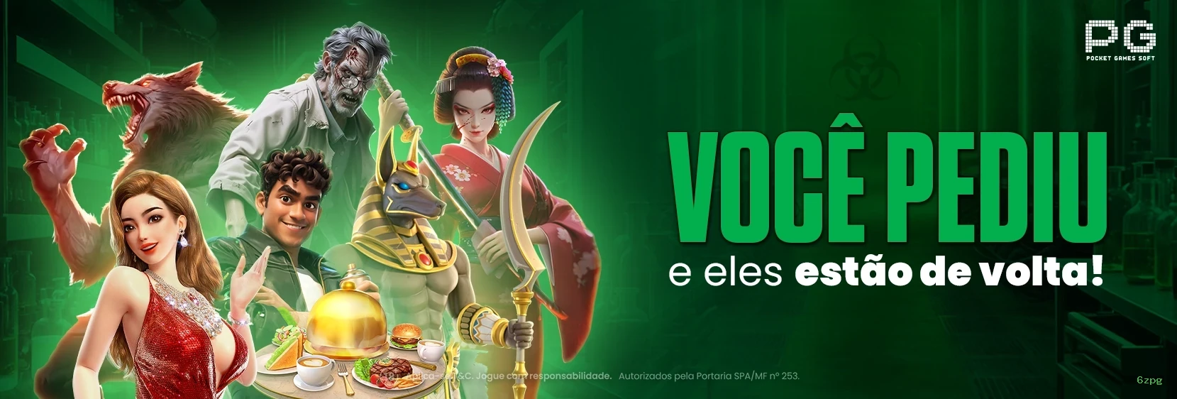 Imagem promocional dos jogos Fortune da 6zpg